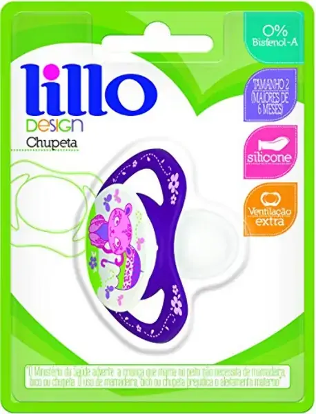 Chupeta Lillo Design Fashion 607730 Tam.2 ? Rosa