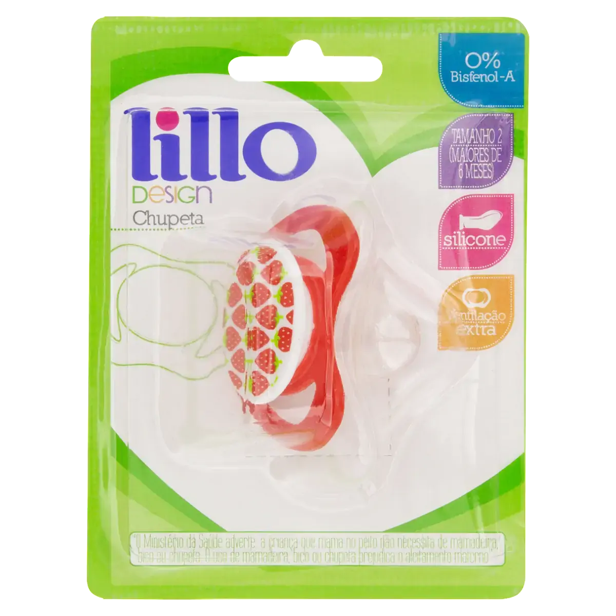 Chupeta Morango Lillo Design N 2