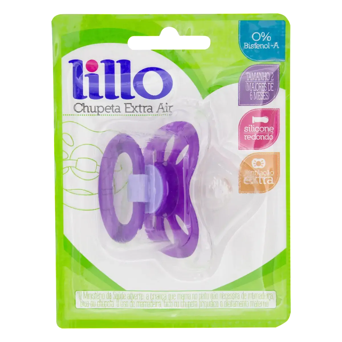 Chupeta Roxa Extra Air Lillo N 2