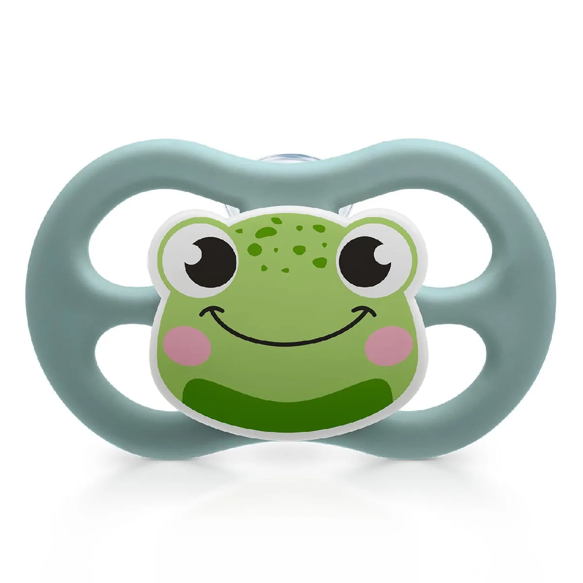 Chupeta Little Friends Bico De Silicone 6m Azul Lillo