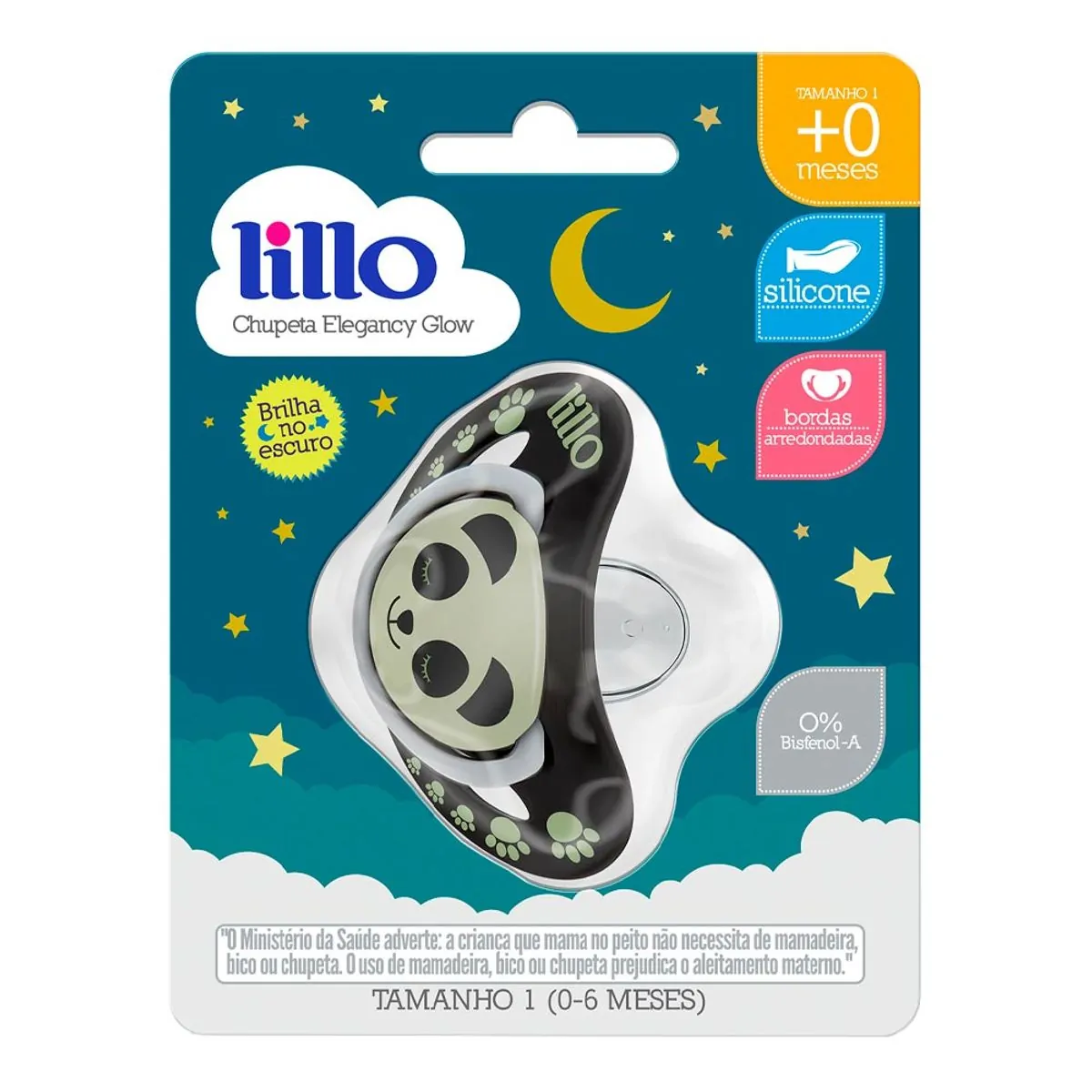 Chupeta Lillo Elegancy Glow Neutro Tamanho 1
