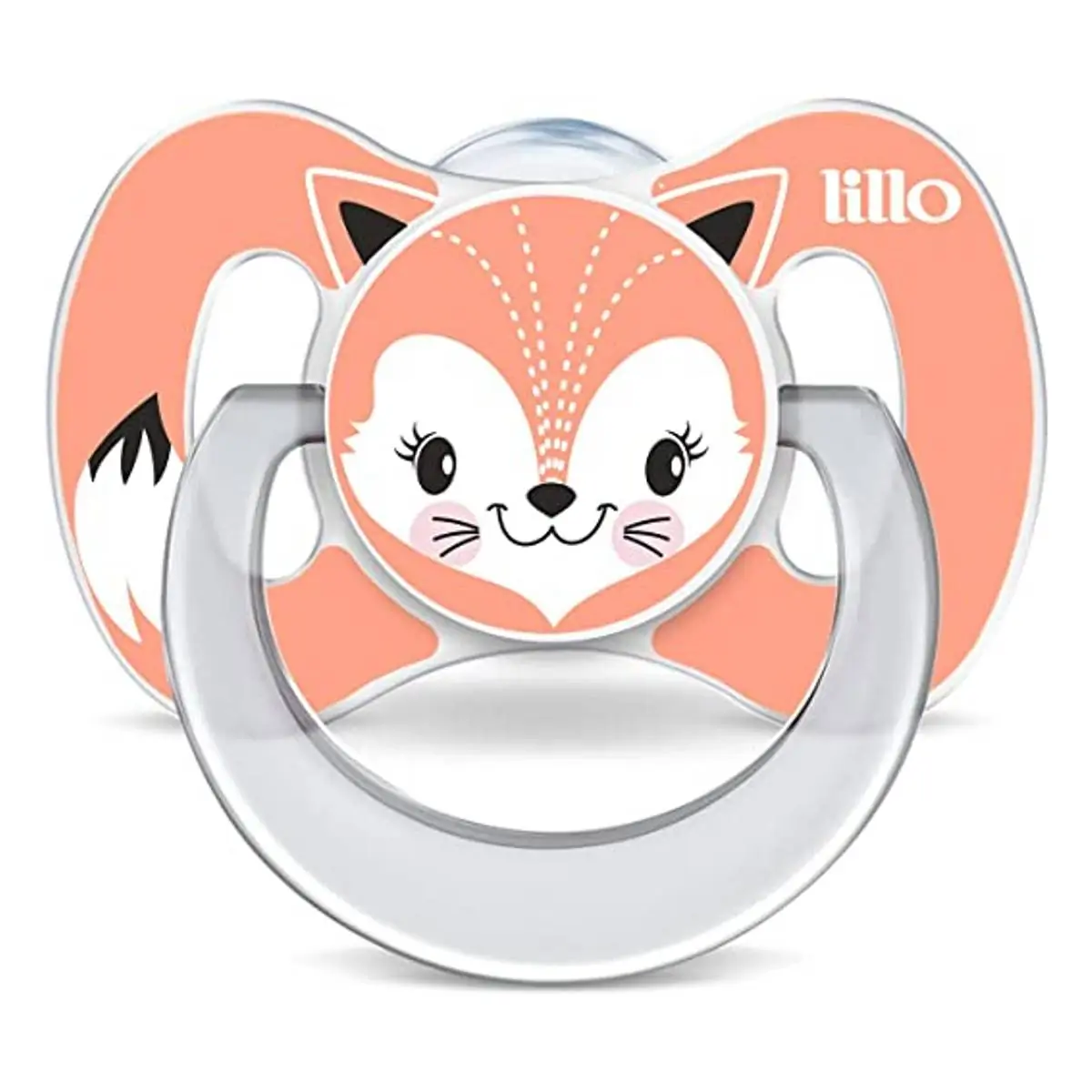 Chupeta Lillo Funny Animals Tam1 Raposa