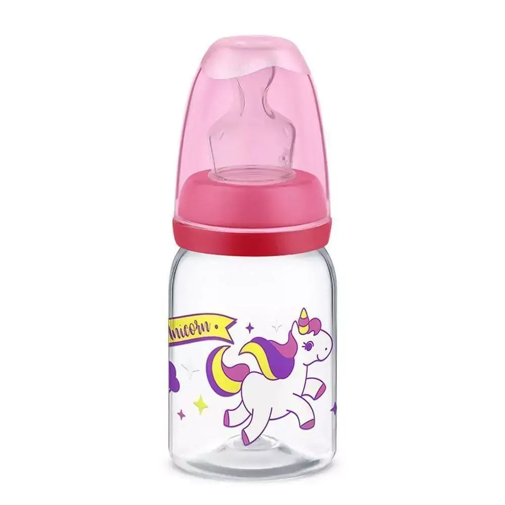 Mamadeira Com Bico Ortodôntico - 120ml - Magia Unicórnio - Meninas - Lillo
