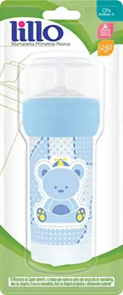Mamadeira Lillo Super Prim Passos Az Sil 260ml