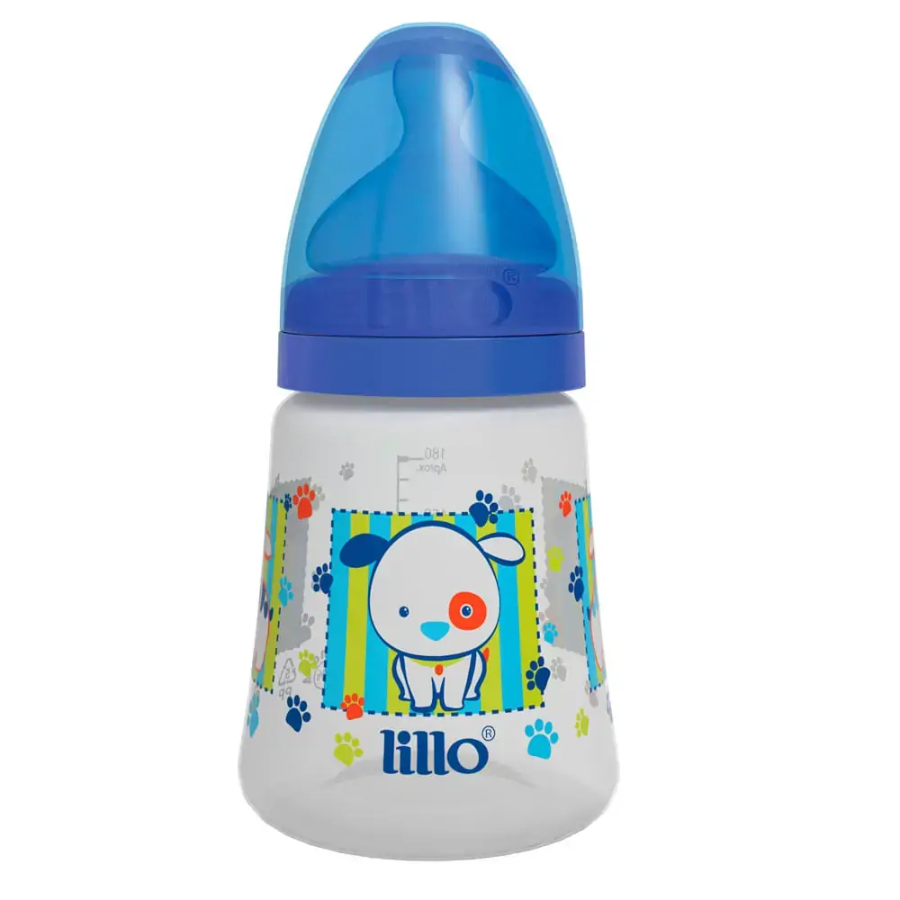 Mamadeira Azul 180ml Lillo Design N 1
