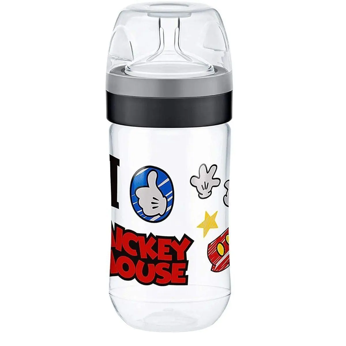 Mamadeira Transparente - 300Ml - Super Evolution - Disney - Mickey Mouse - Lillo