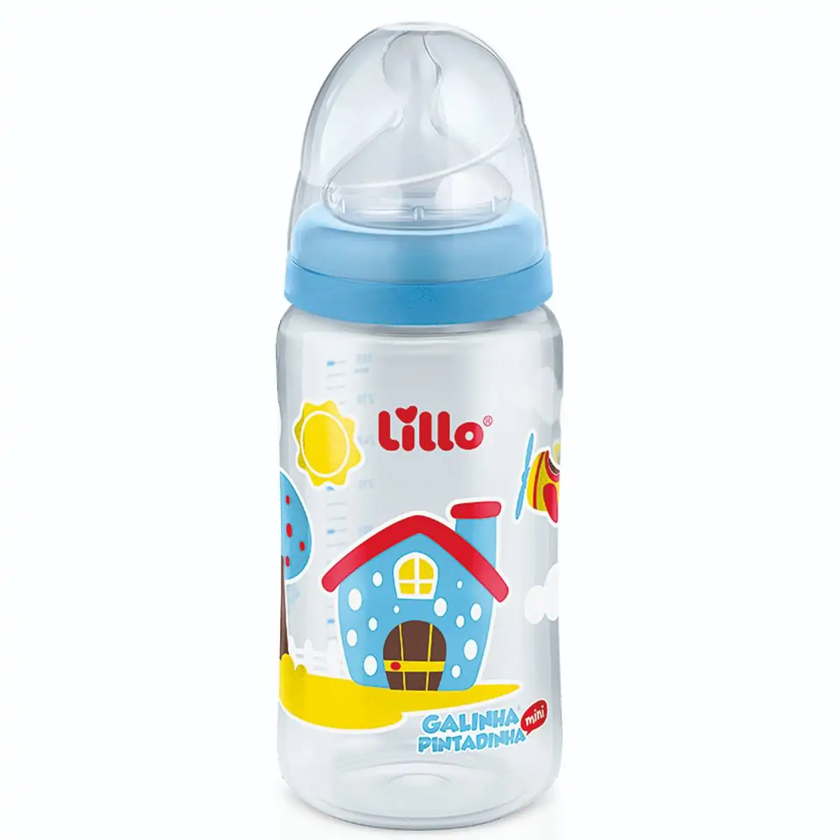 Mamadeira Lillo Sil.300ml Galinha Pintadinha