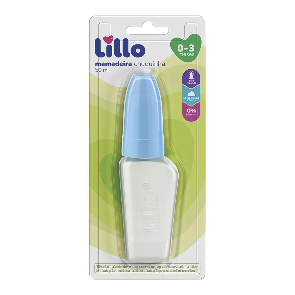 Mamadeira Miniform 601120 Latex Cor Azul Lillo 50 ml