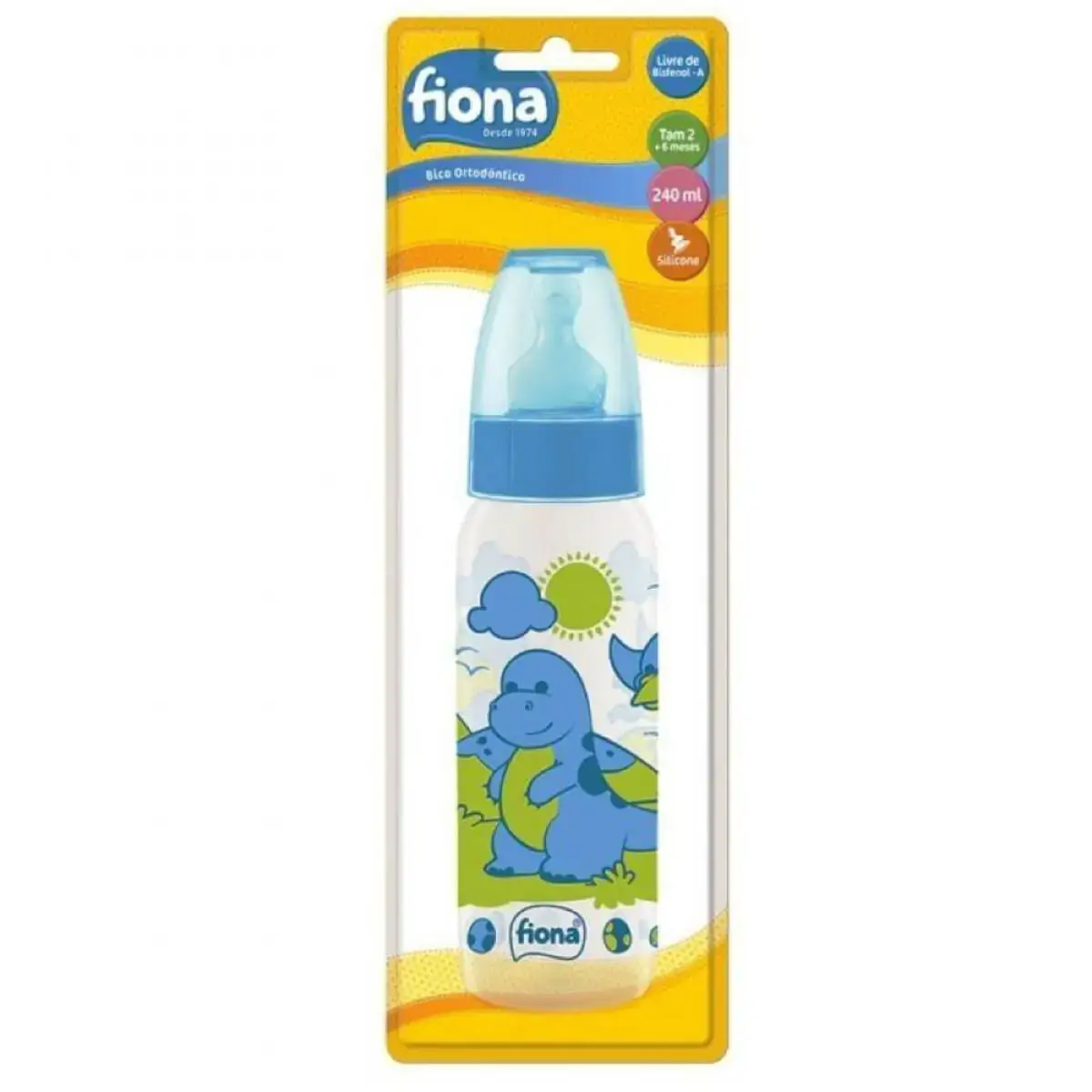 Mamadeira Lillo Fiona 6+ Meses Azul 240ml