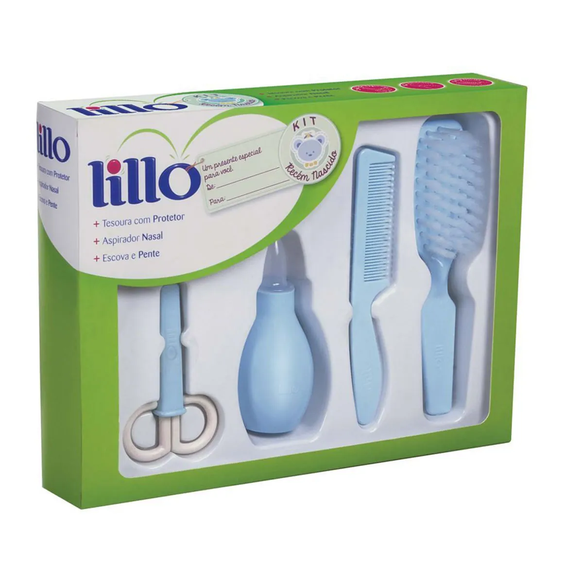 Kit Lillo Recém Nascido Higiene Azul