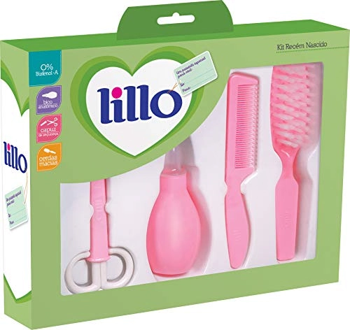 Kit De Higiene Para Recém Nascido Rosa - Lillo