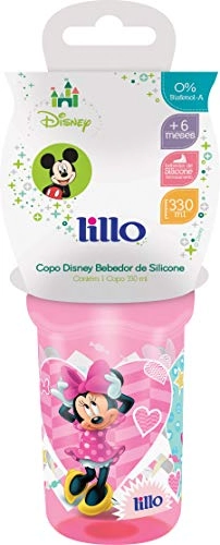 Copo De Treinamento Disney Minnie Bico Silicone 330ml Lillo