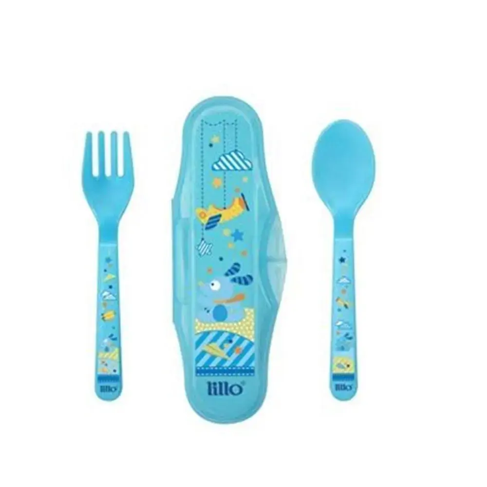 Kit Talheres C/estojo Lillo Azul