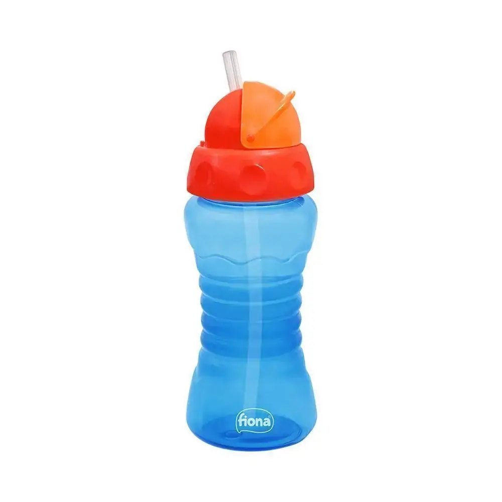 Copo Fiona C/ Canudo Retratil Sil Azul 270ml