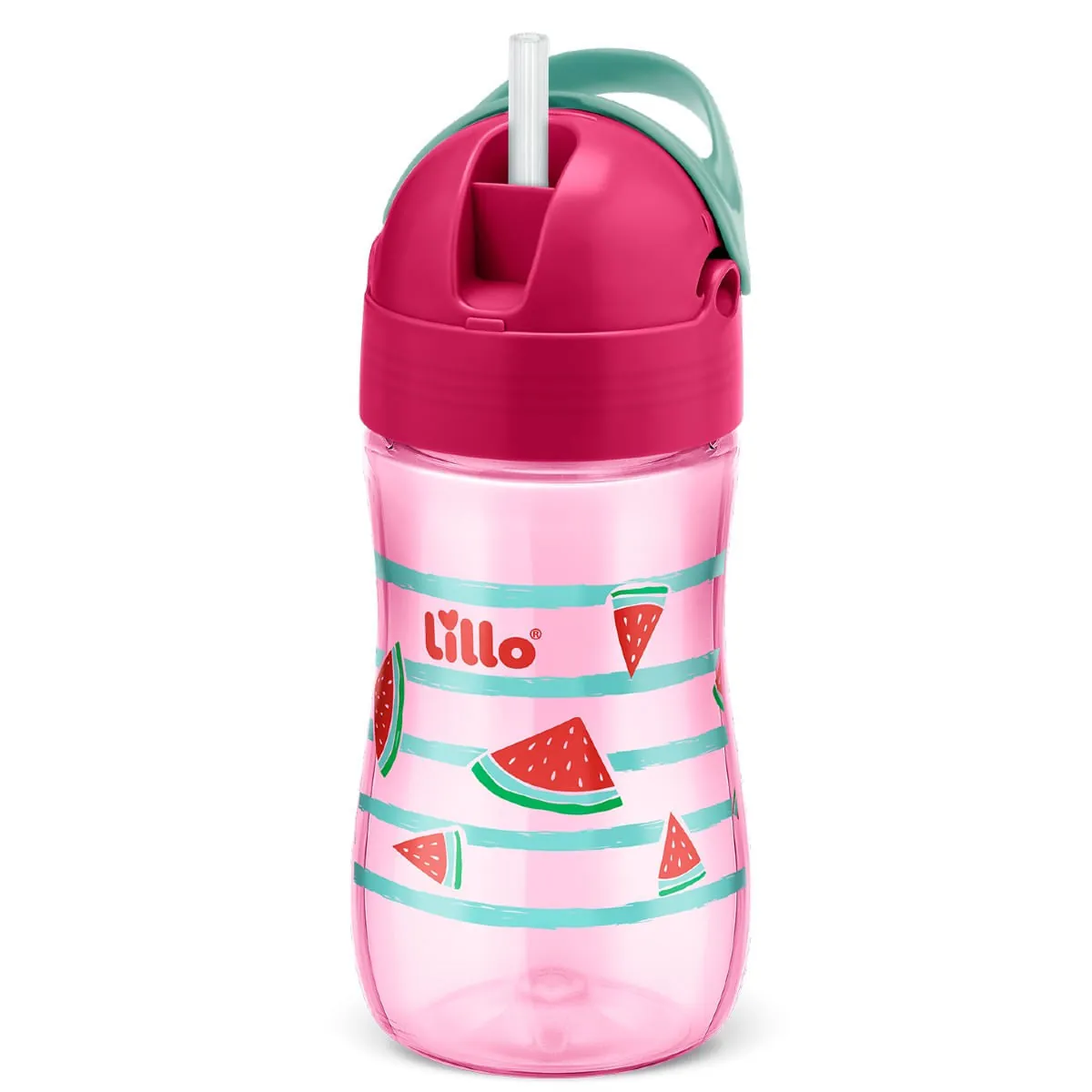 Copo Lillo Evolution C/canudo Sil 300ml Menina
