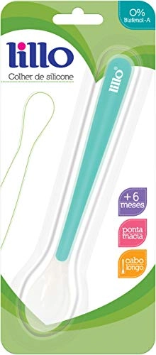 Colher Lillo Azul Slicone