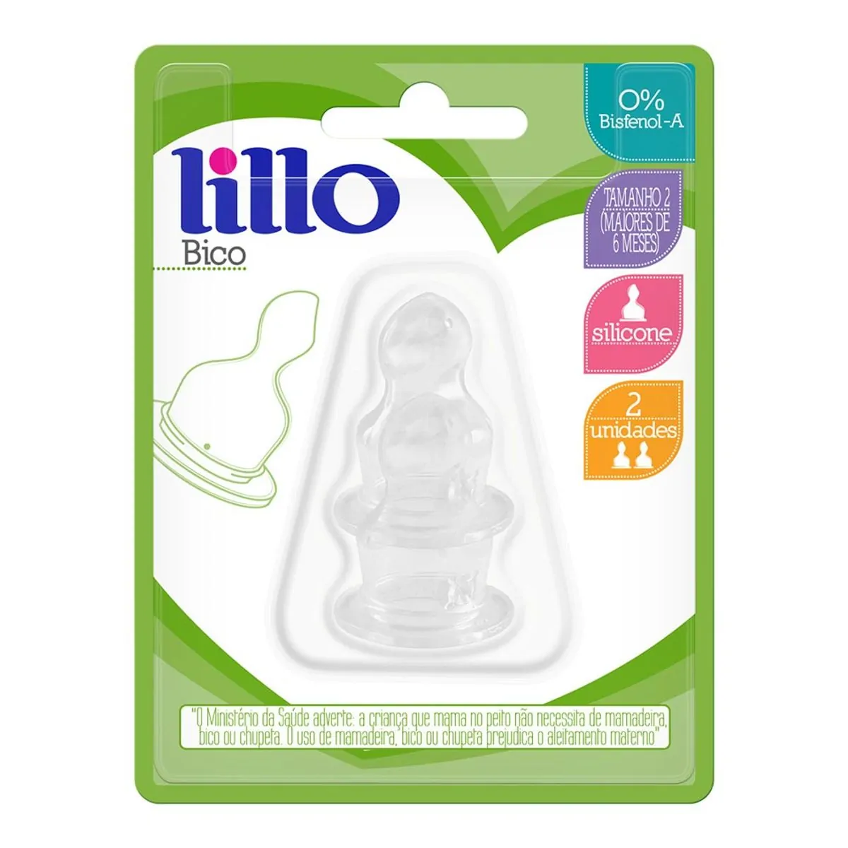 Bico Ortodôntico Silicone Com 2 Unidades Ref: 4371 Lillo
