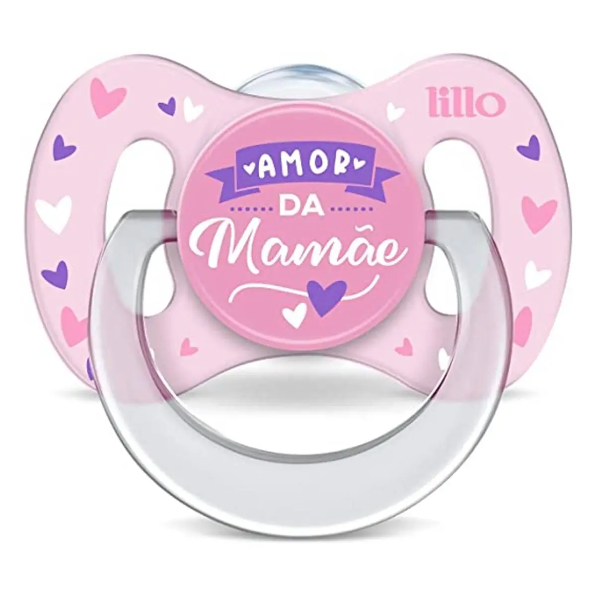 Lillo Chupeta Funny Amor Menina Tamanho 1, Lillo, Rosa, Tam 1