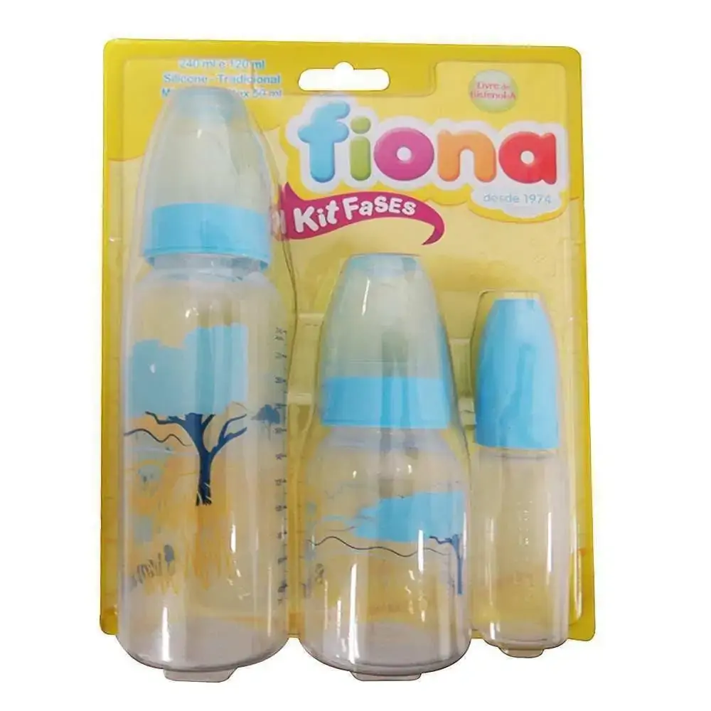 Kit Lillo Fiona Fases Silicone Azul C/3