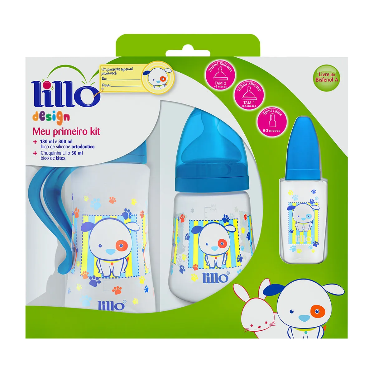 Kit de Mamadeiras Lillo Design 3 Peças 606821