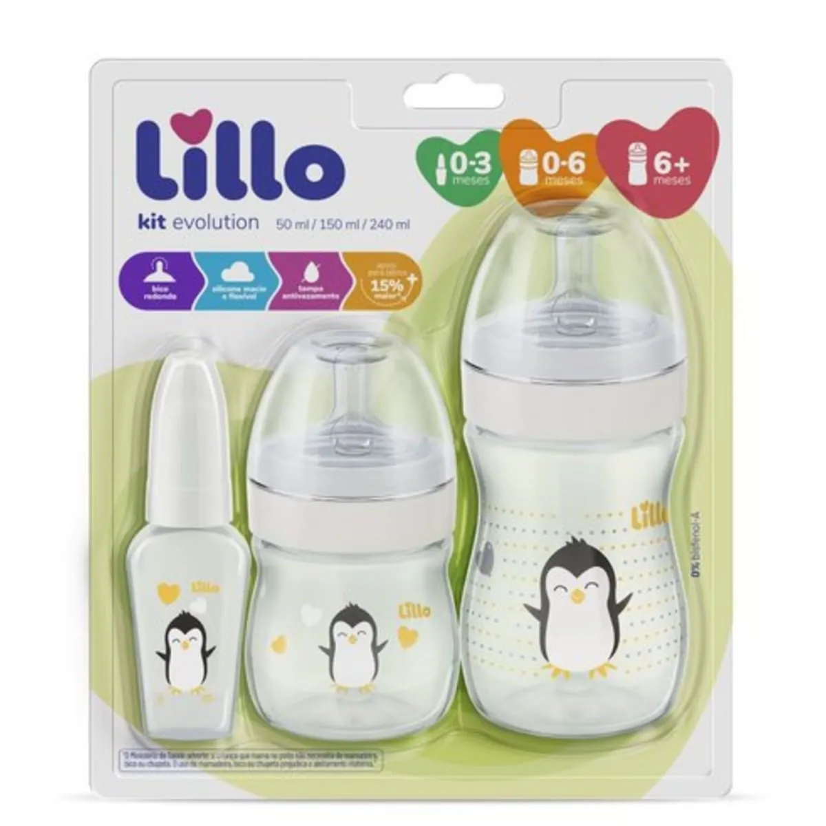 Kit Mamadeira Lillo Evolution Branca Ref617901