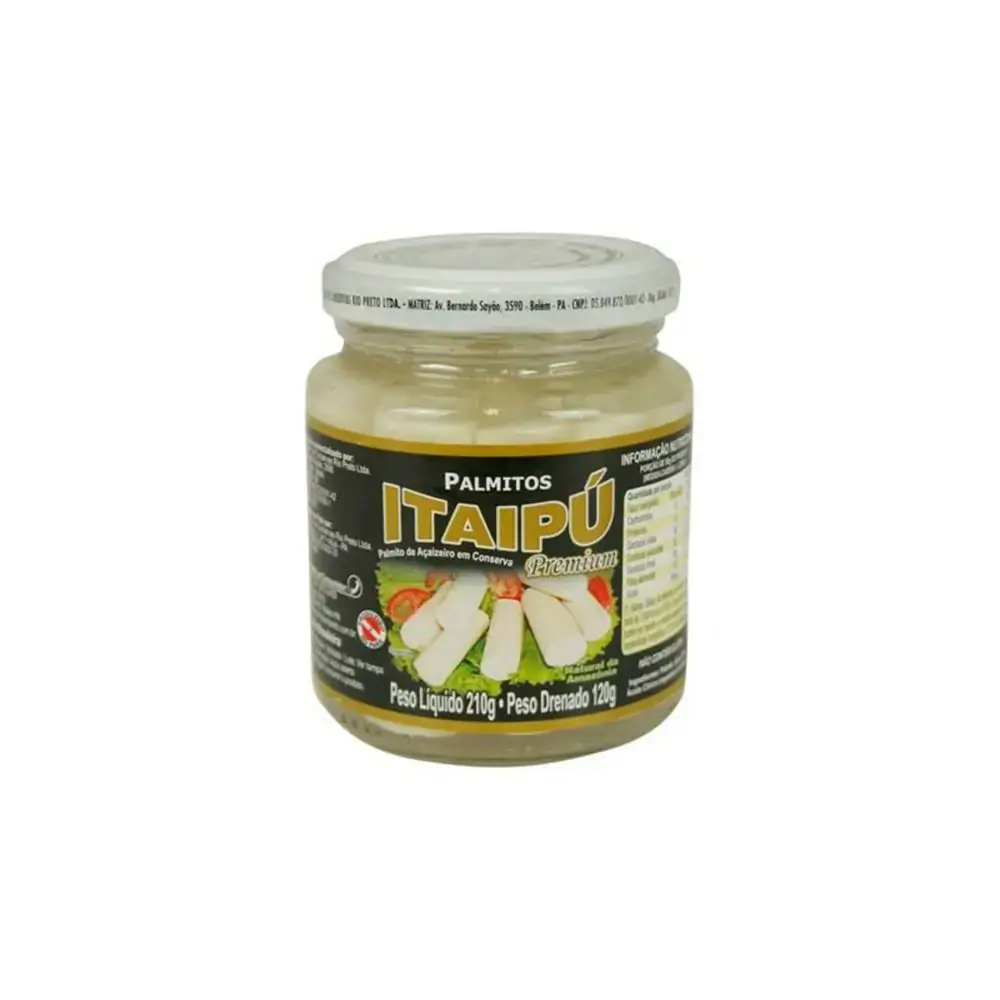 Palmito Rio Preto 210gr
