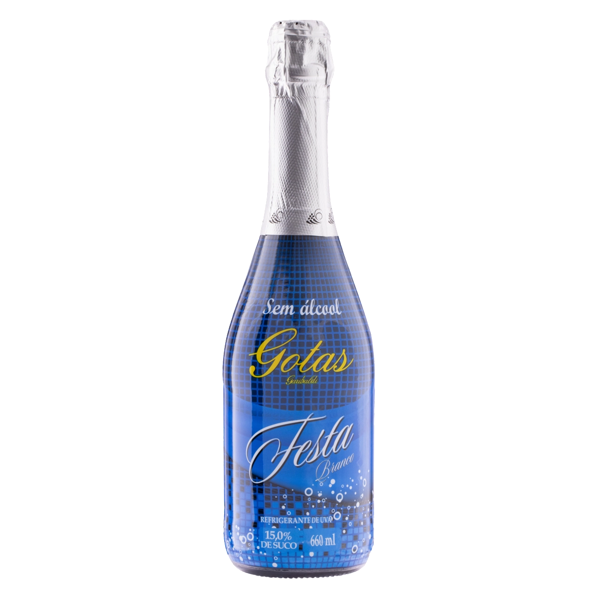 Filtrado Doce Brasileiro Branco Festa Zero álcool Garibaldi Gotas Garrafa 660ml