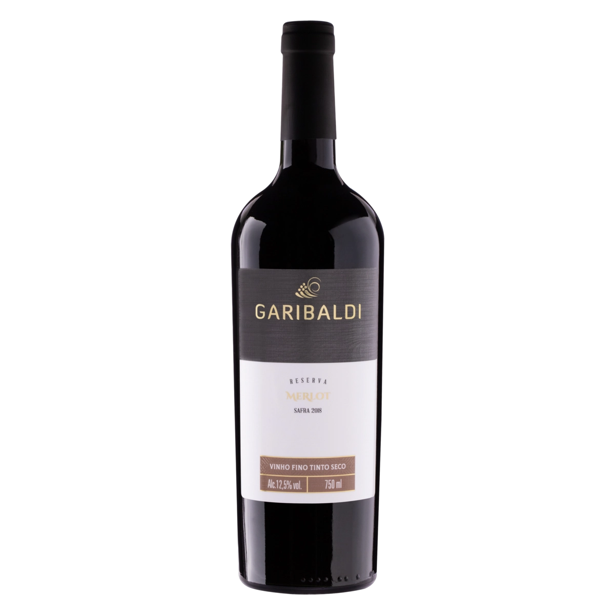 Vinho Brasileiro Tinto Seco Reserva Garibaldi Merlot Serra Gaúcha Garrafa 750ml