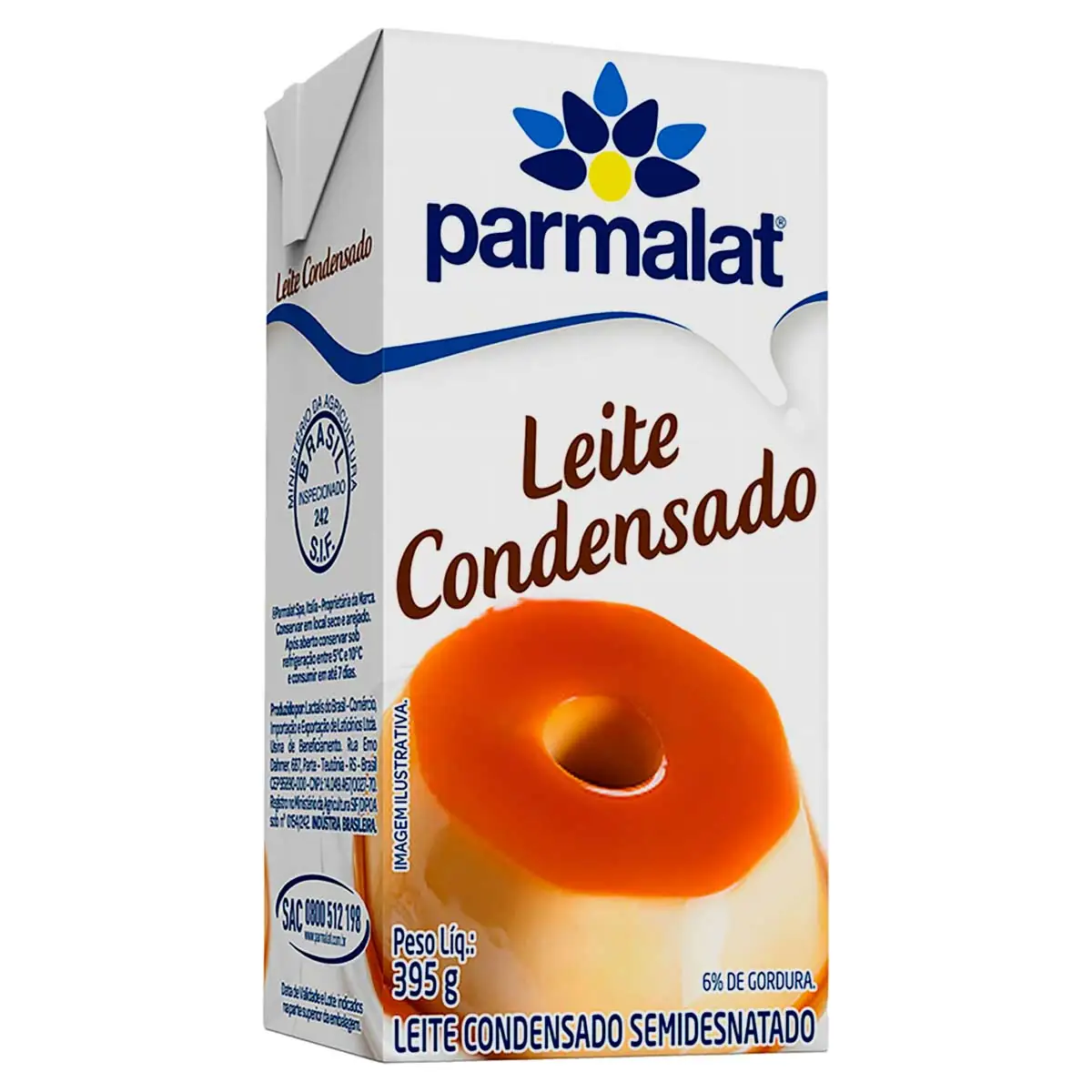 Leite Condensado Semidesnatado Parmalat Caixa 395g