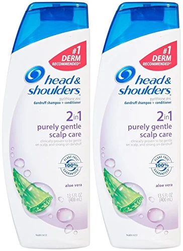 Head Shoulders Purely Gentle Scalp Care 2 In 1 Dandruff Shampoo And Conditioner 13.5 Oz 2 Pk