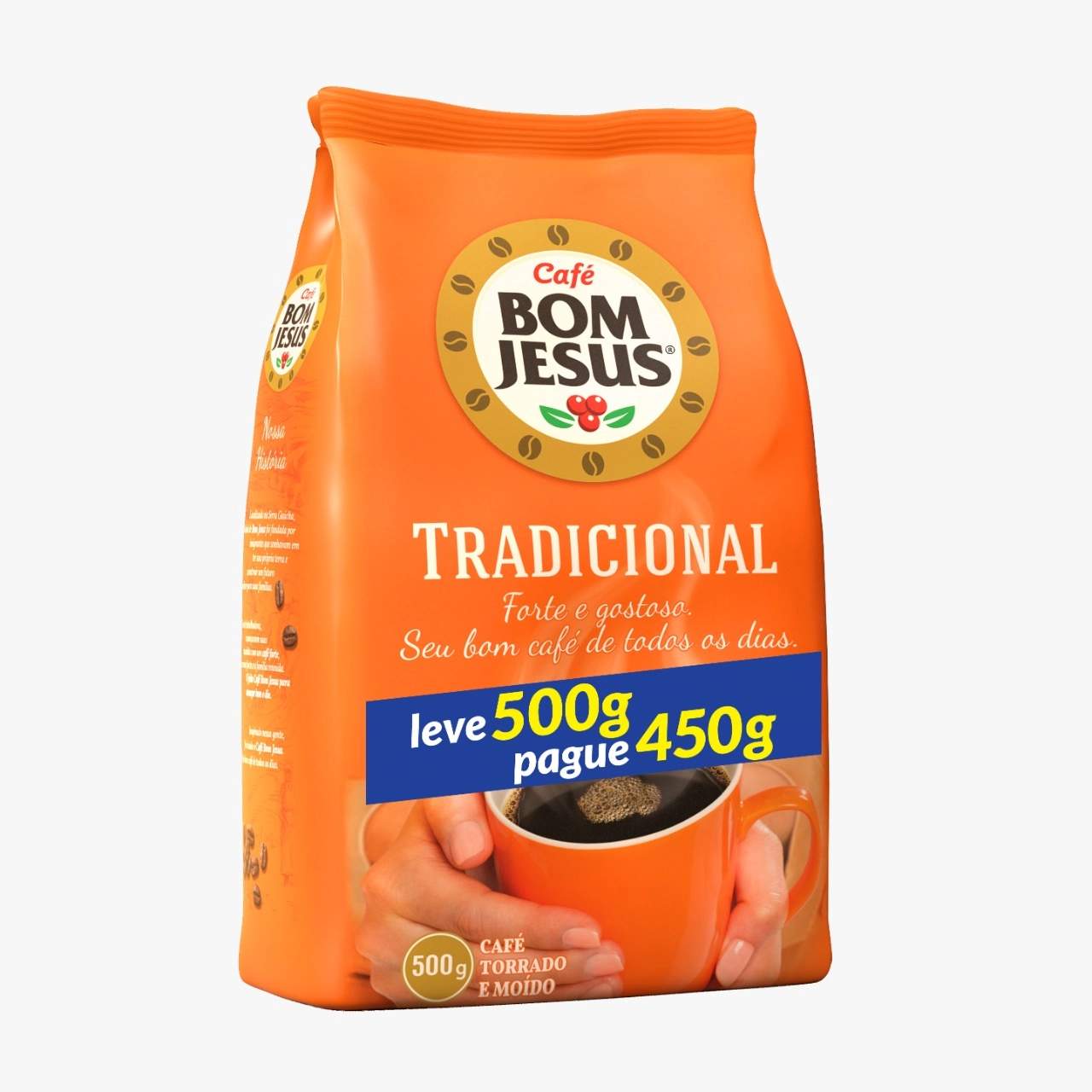 Cafe Pouch Bom Jesus Lv 500g Pg 450g Tradicional