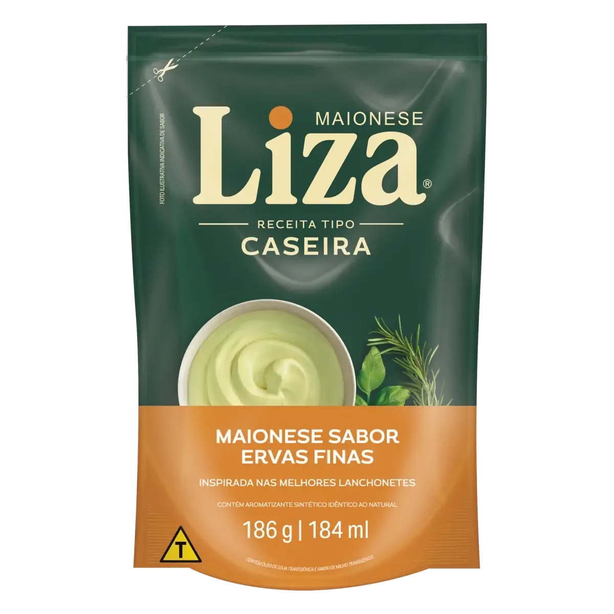 Maionese Caseira Ervas Finas Liza Sachê 186g