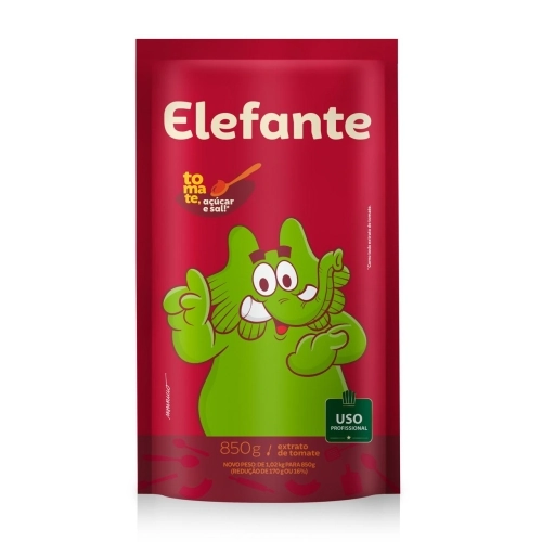 Extrato De Tomate Elefante Sachê 850g