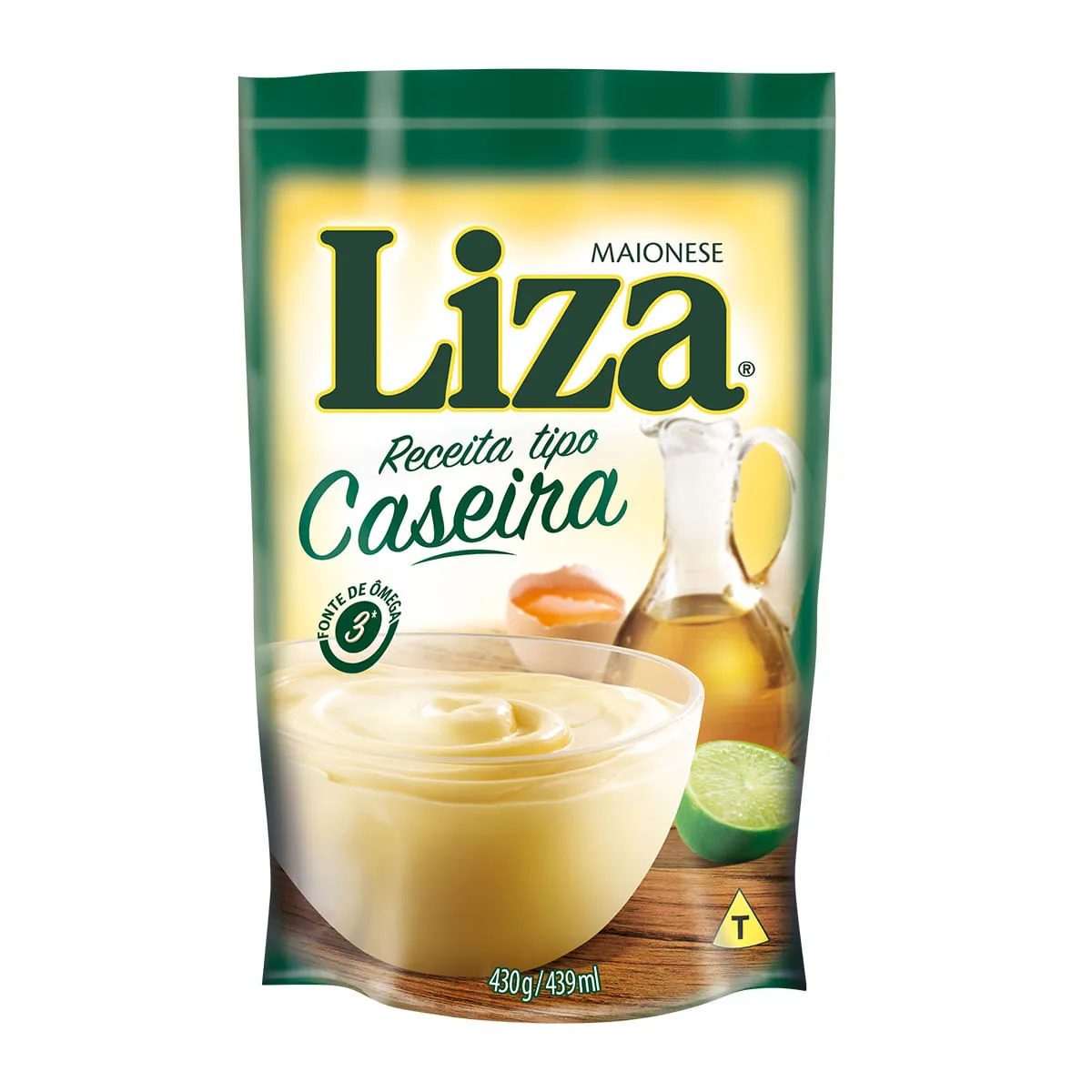Maionese Tradicional Liza Caseira Sachê 430g