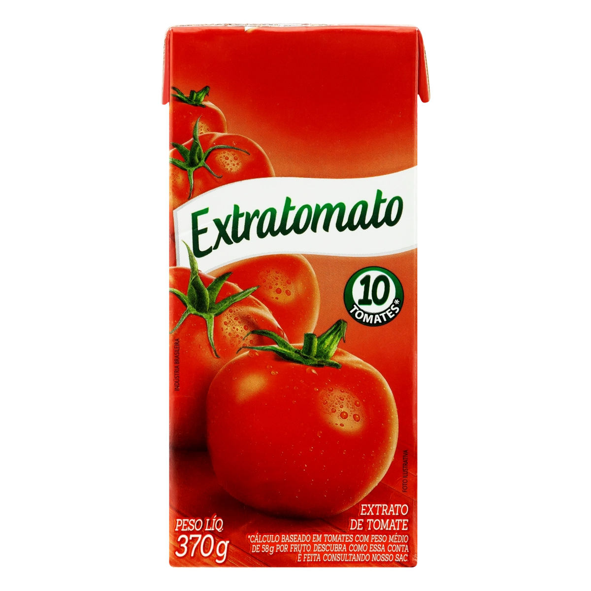 Extrato De Tomate Extratomato Caixa 370g