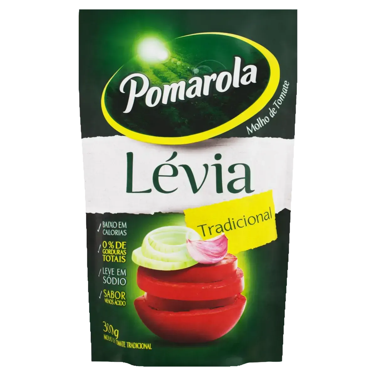 Molho De Tomate Tradicional Pomarola Lévia Sachê 300g