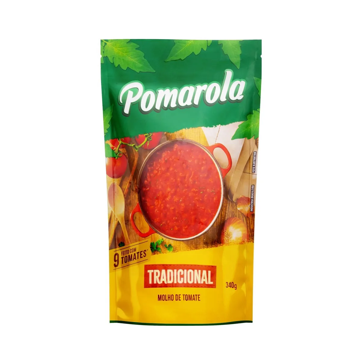 Molho de Tomate Tradicional Pomarola Sachê 340g