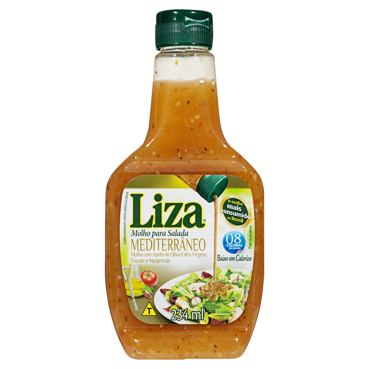 Molho Para Salada Mediterrâneo Liza Squeeze 234ml