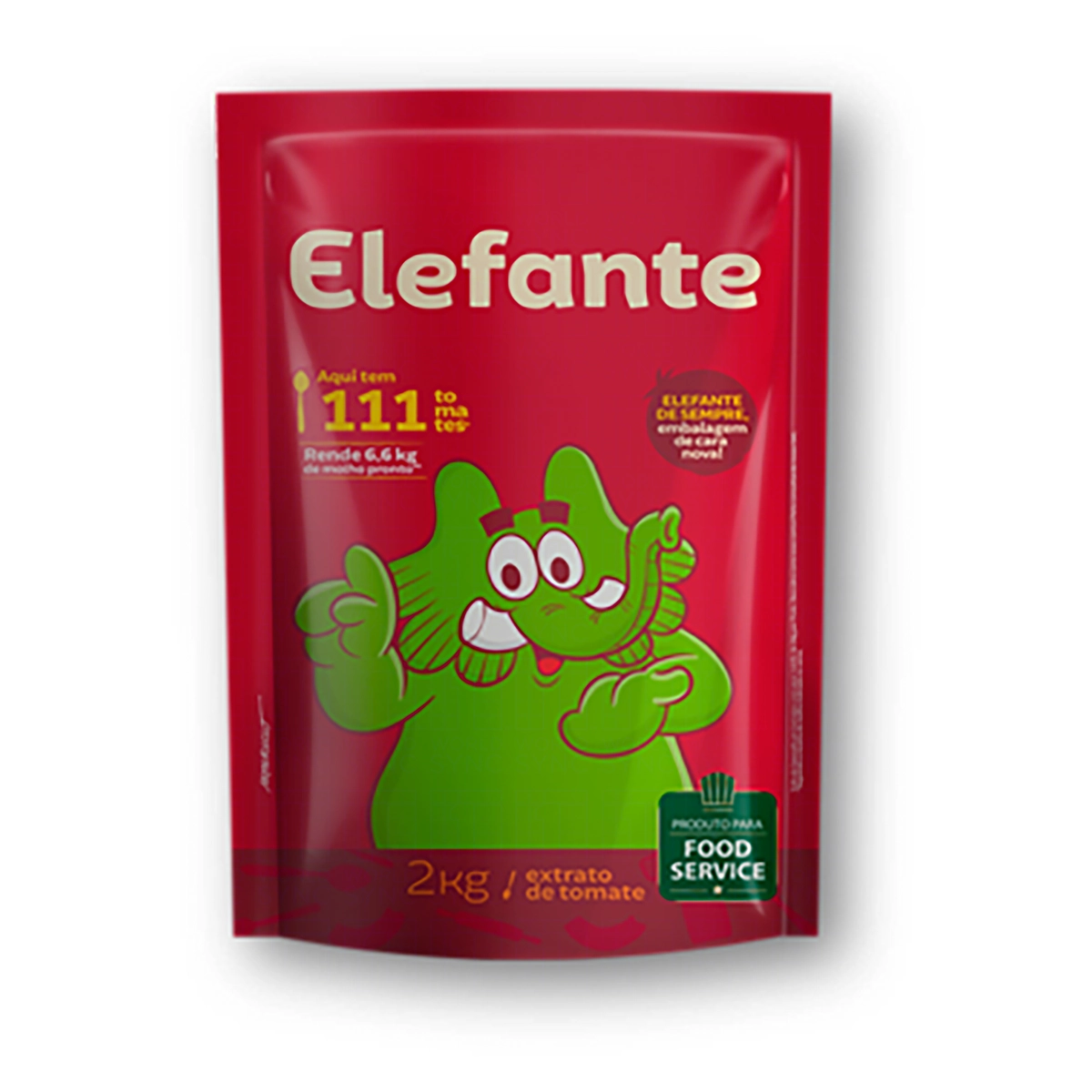 Extrato De Tomate Elefante Sachê 2kg