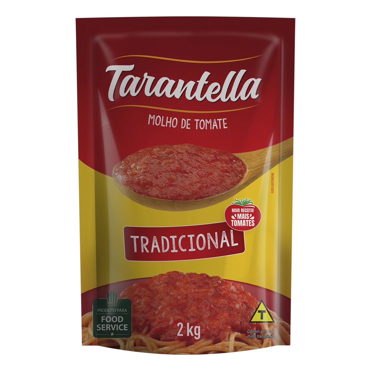 Molho De Tomate Tradicional Tarantella Sachê 2kg