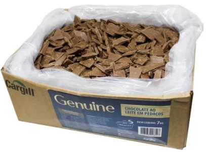 Cobertura Em Pedaços Chocolate Ao Leite Genuine Caixa 7kg