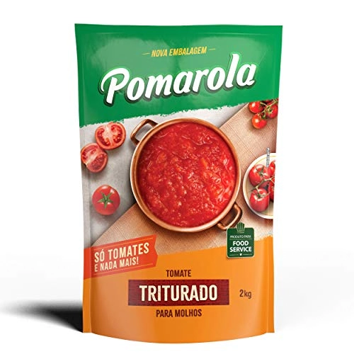 Molho De Tomate Triturado Pomarola Sachê 2kg