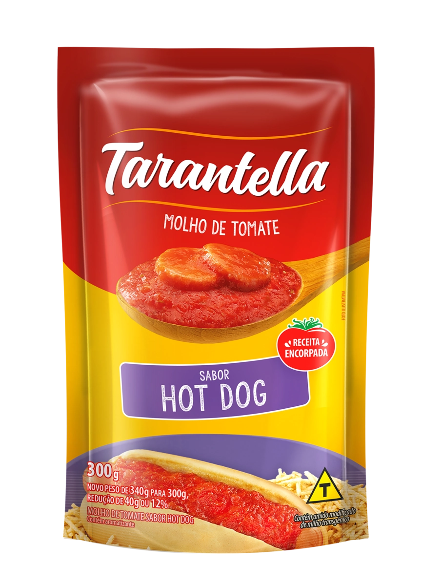 Molho De Tomate Hot Dog Tarantella Sachê 300g