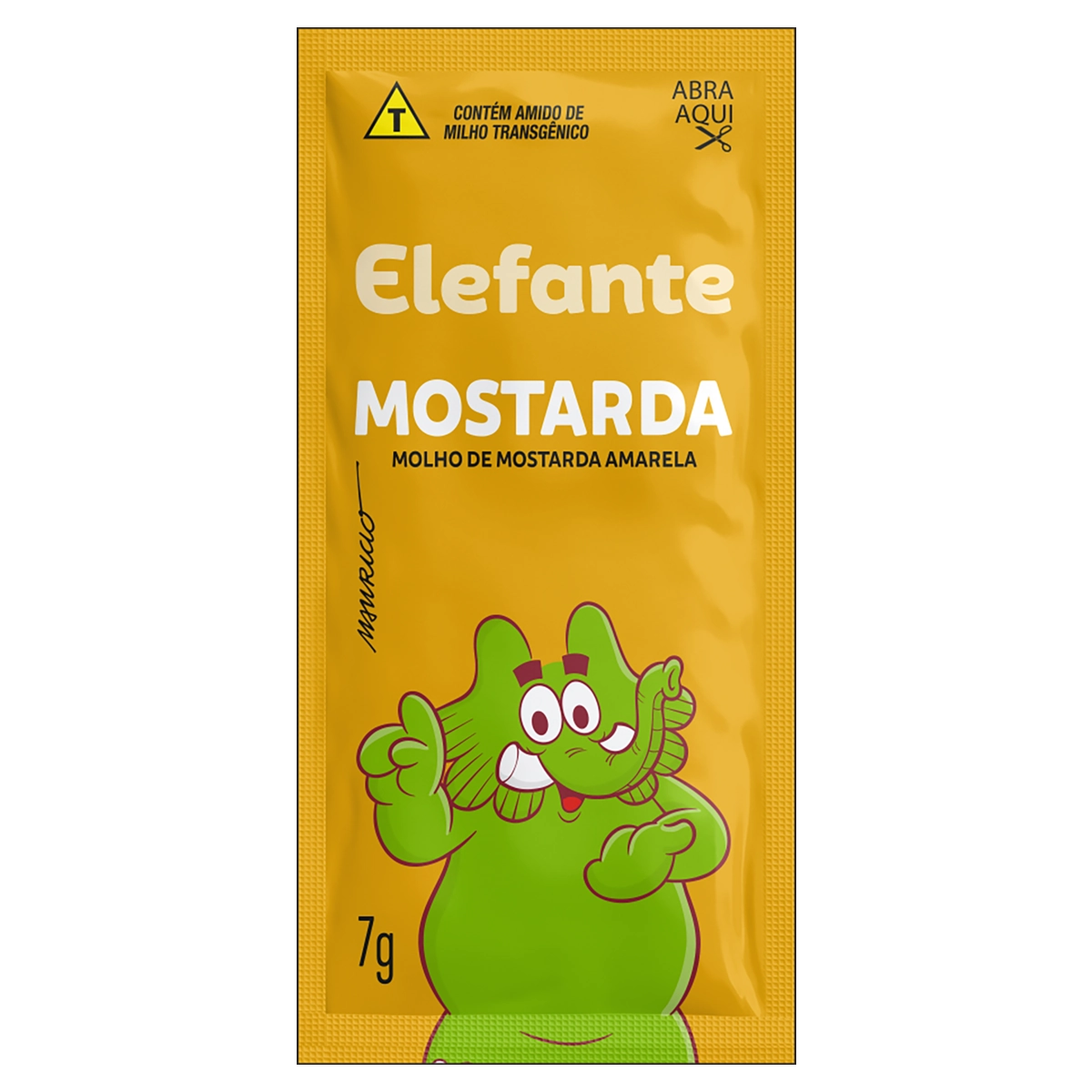 Mostarda Amarela Elefante Caixa 1008g 144 Unidades