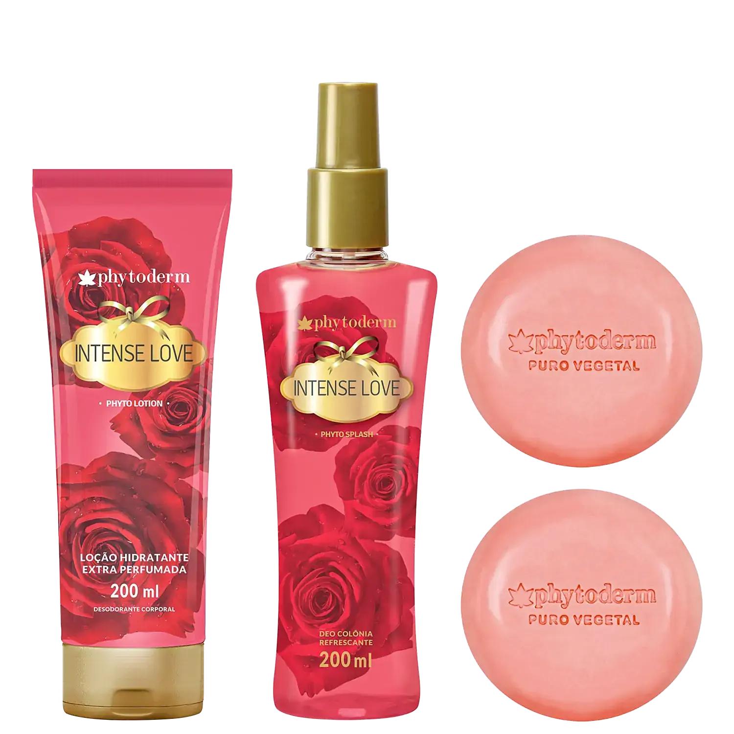 Kit Colonia Phytoderm Trio Intense Love Splash 1un