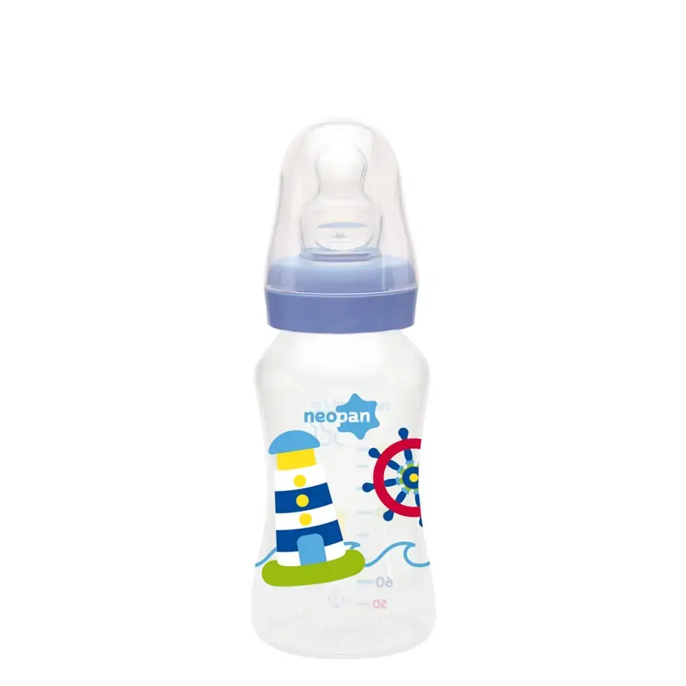 Mamadeira Panforme Ortodontica Azul 160ml Neopan