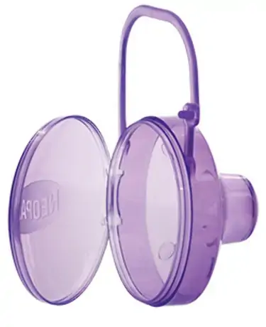 Porta Chupetas Neon Lilas