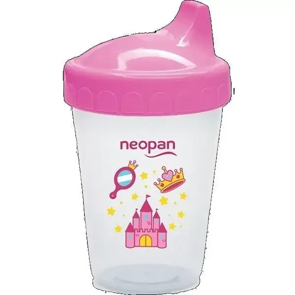Copo Educativo Neopan Anti Vazamento Dec Rosa 250m
