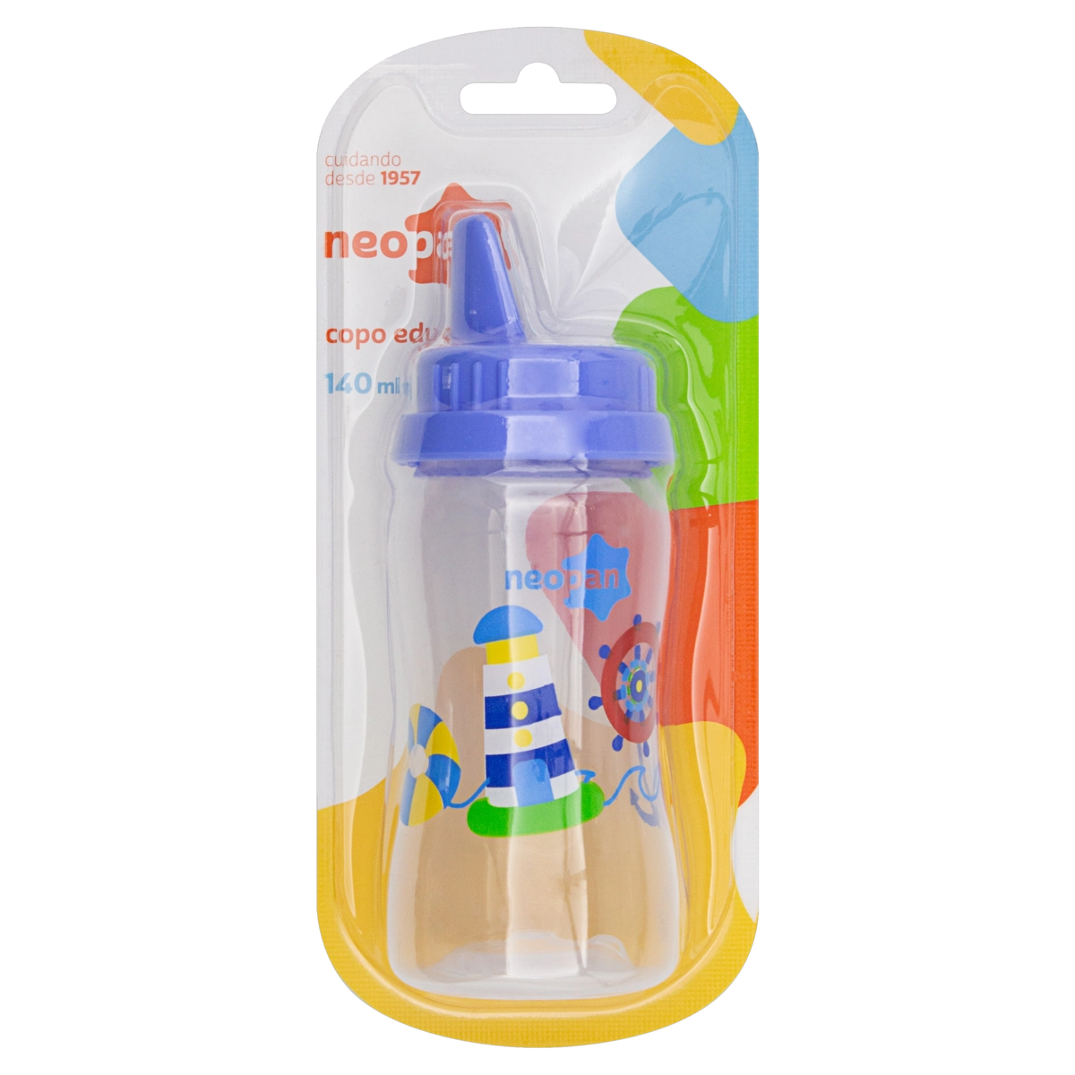 Copo Educativo Azul 140ml Neopan