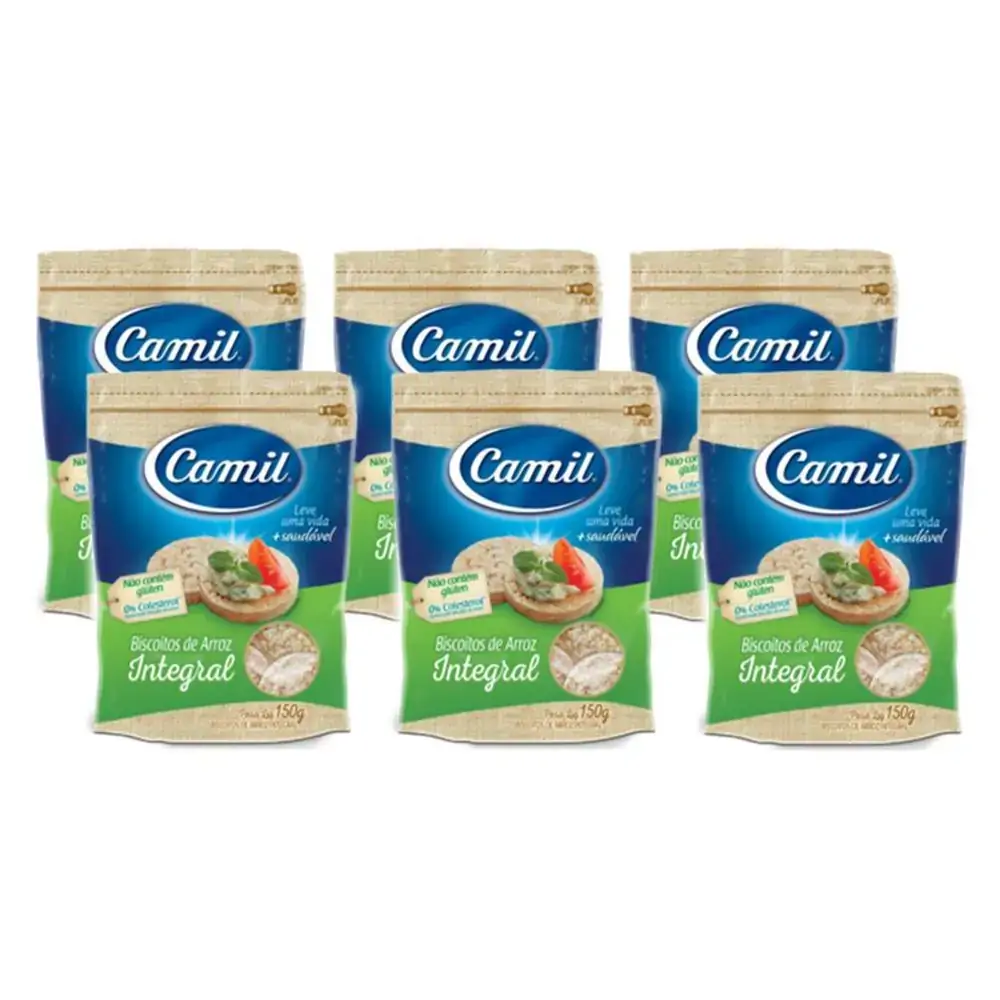 Mini Biscoito De Arroz Camil 150g